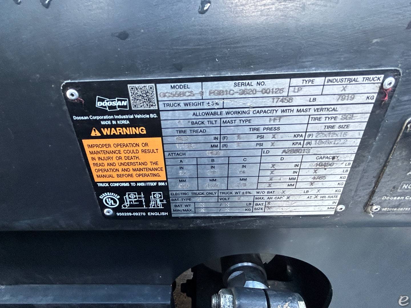2021 Doosan GC55BCS-9