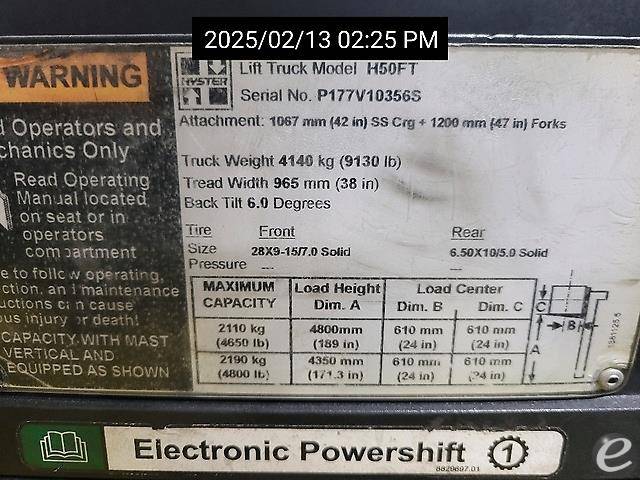 2018 Hyster H50FT
