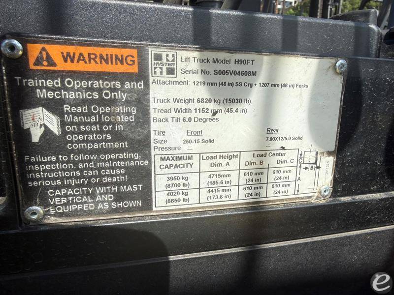 2014 Hyster H90FT