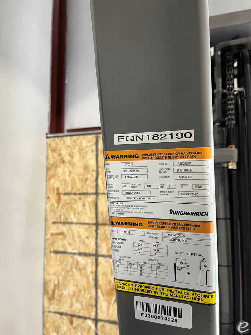 2024 Jungheinrich ETG318