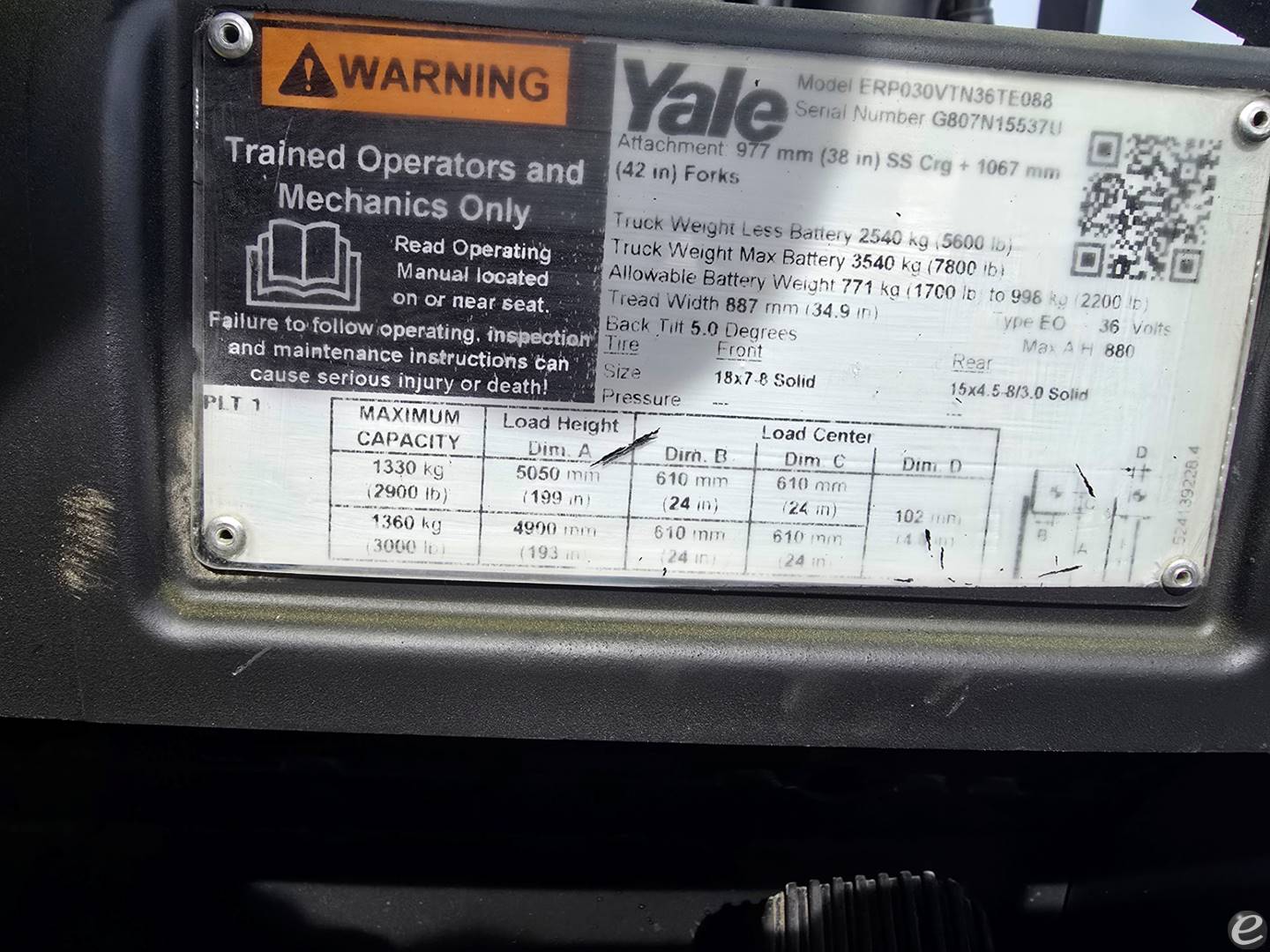 2020 Yale ERP030VTN36