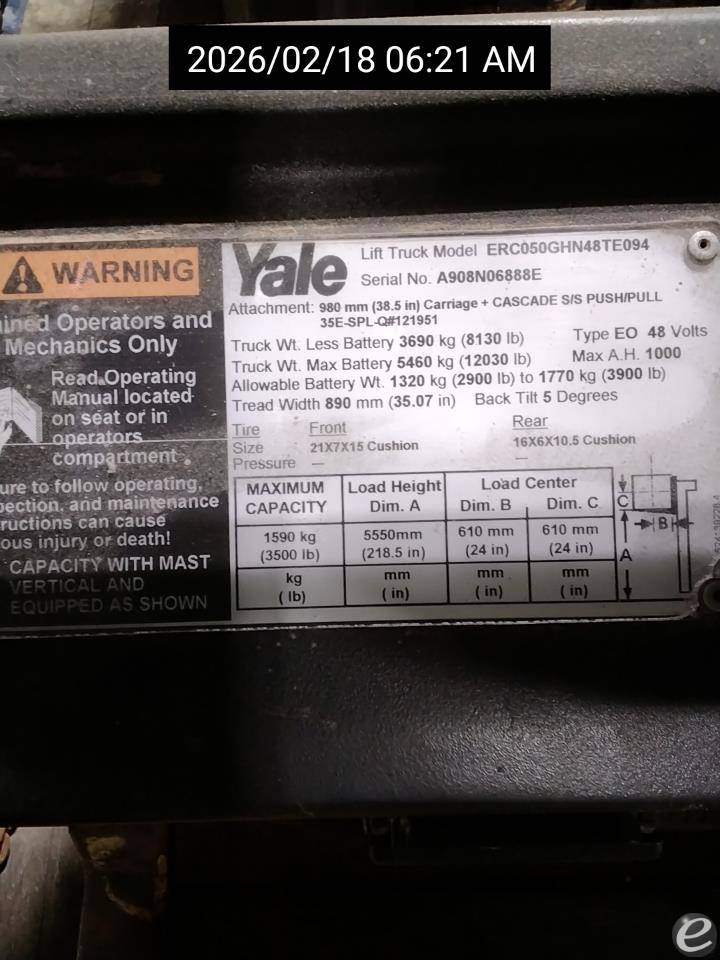 2007 Yale ERC050GH