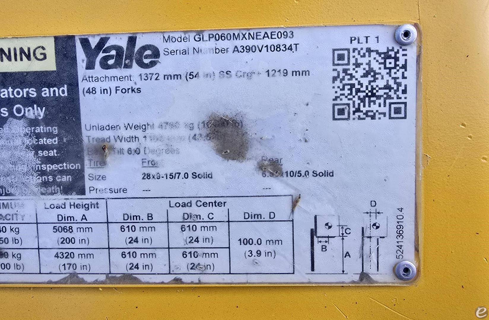 2019 Yale GLP060MX