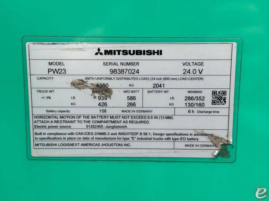 2023 Mitsubishi PALLET JACK