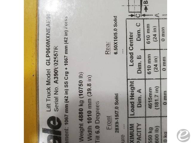 2017 Yale GP060MX LP Gas Forklift - 123Forklift