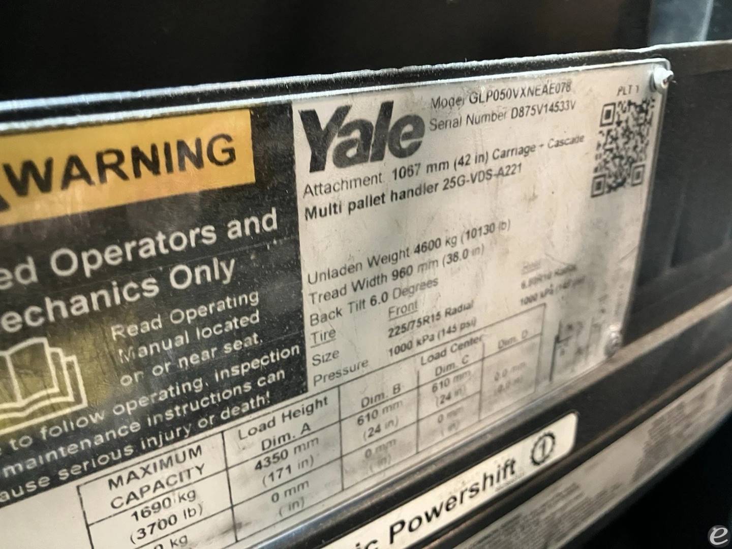 2021 Yale GLP050