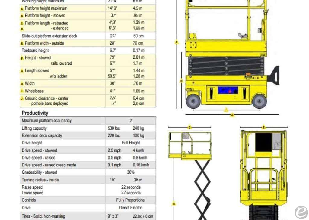 2024 Info Unavailable 1230i Electric Scissor Lift - 123Forklift