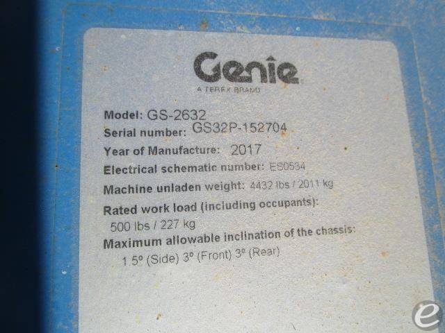2017 Genie GS2632