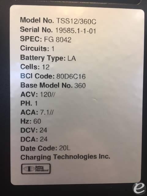2020 Used TSS12/360C