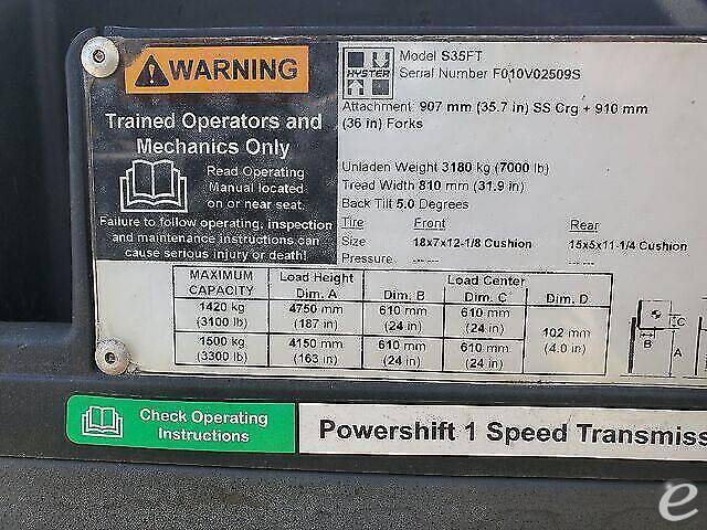 2018 Hyster S35FT