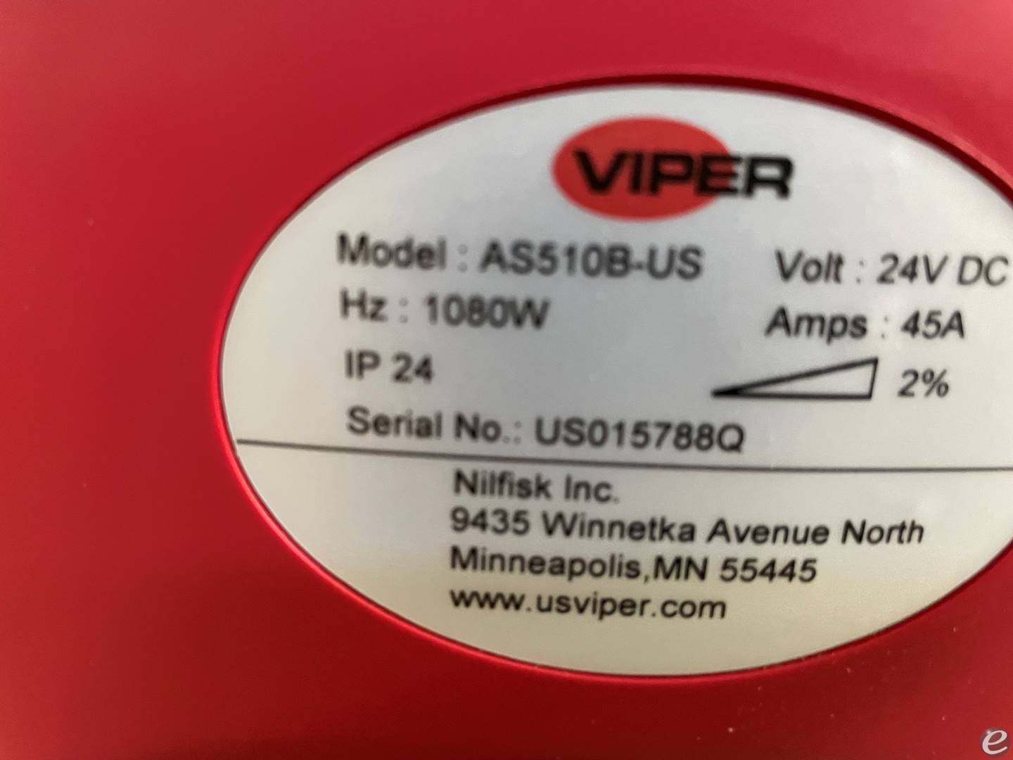 2023 Nilfisk Advance AS510B-US