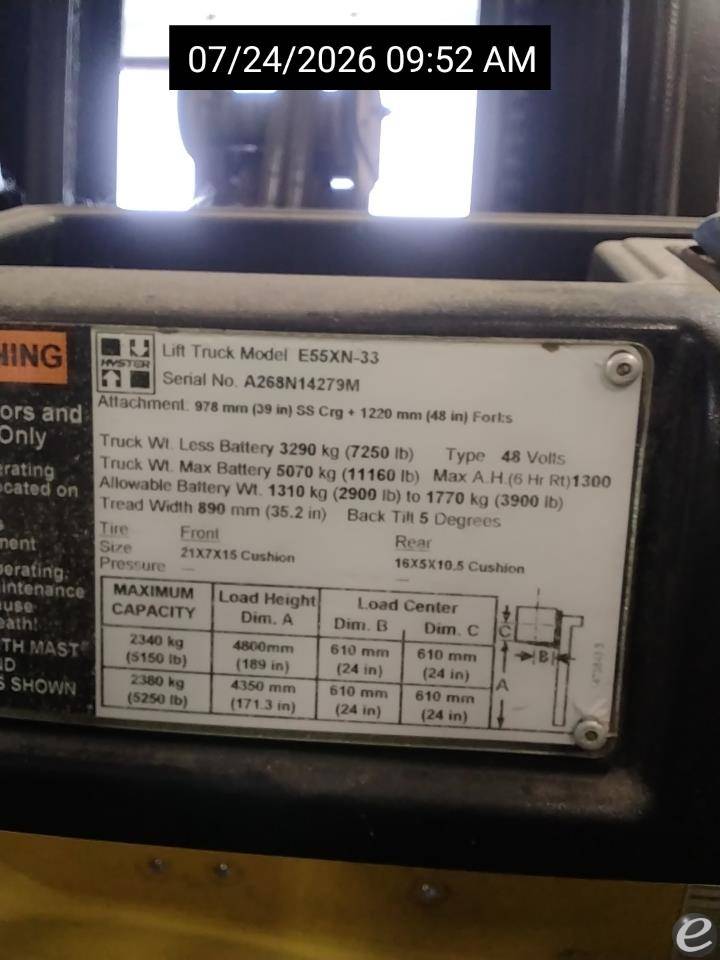 2014 Hyster E55XN