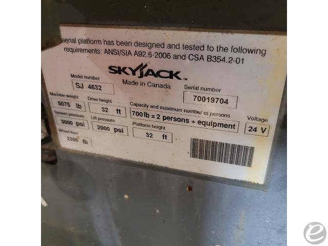 2014 Skyjack SJ-4632 Electric Scissor Lift - 123Forklift