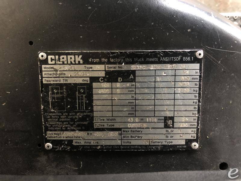2018 Clark S30CL