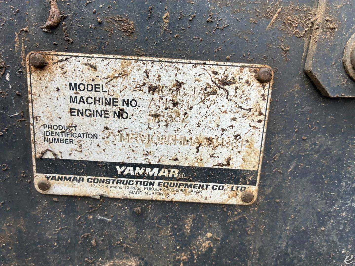 2021 Yanmar VIO80-1A