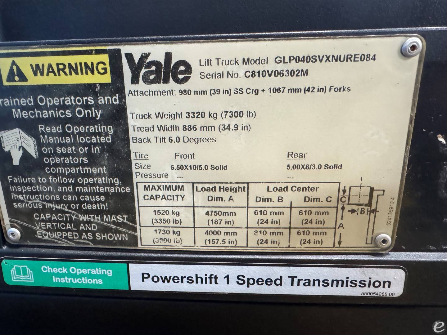 2014 Yale GLP040SVX
