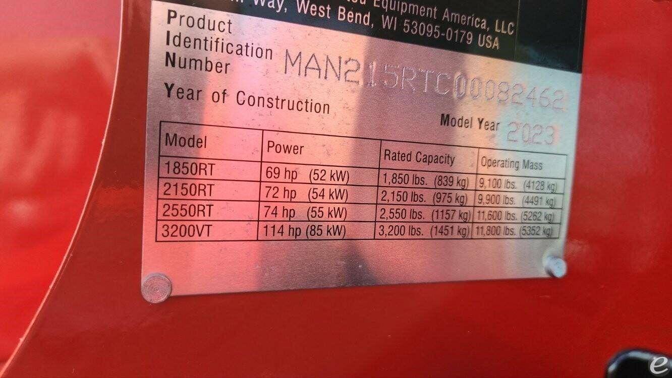 2023 Manitou 2150RT