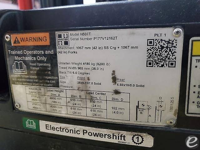 2019 Hyster H50FT LP Gas Forklift - 123Forklift