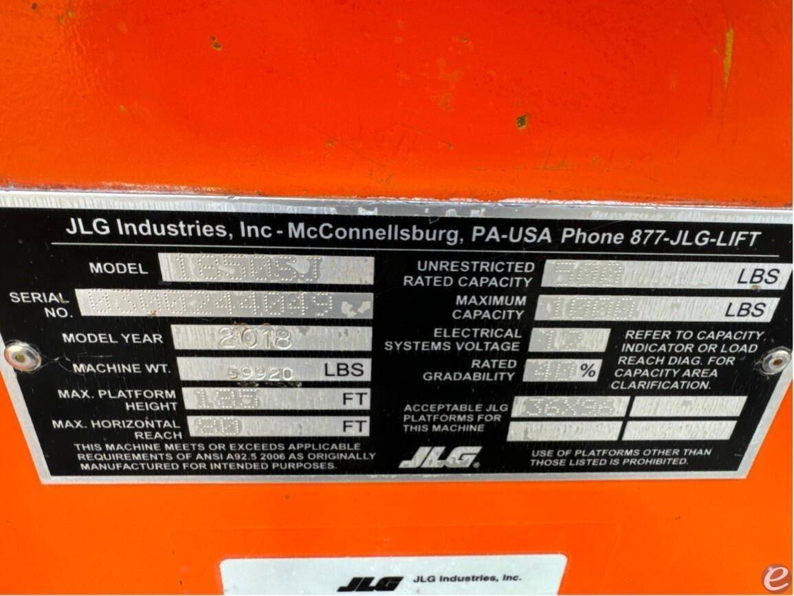 2018 JLG 1850SJ