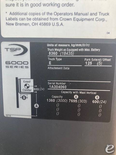 2006 Crown TSP6000 Electric Forklift - 123Forklift