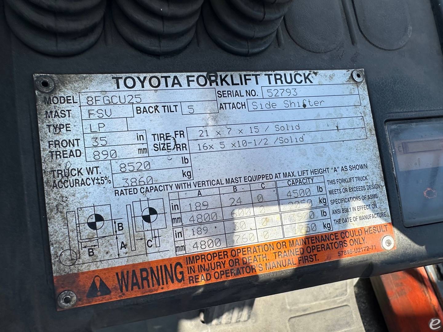 2014 Toyota 8FGCU25