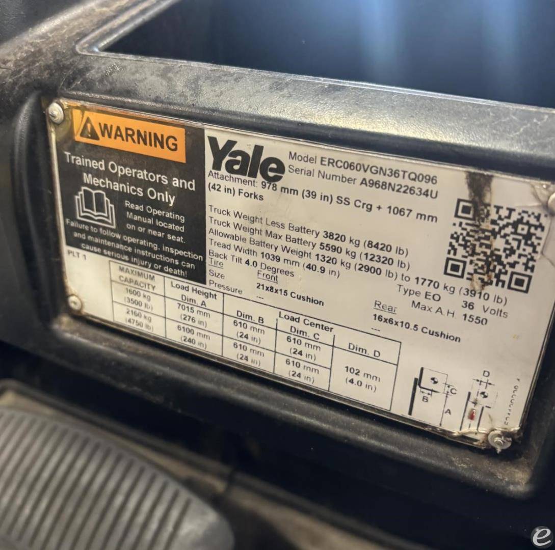 2020 Yale ERC060VG