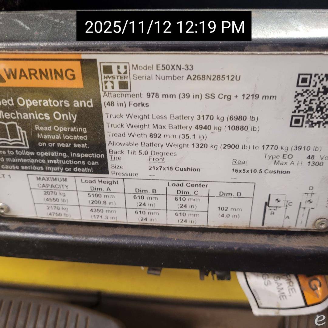 2020 Hyster E50XN
