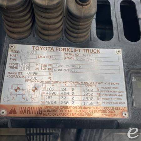 2011 Toyota 8FGU25