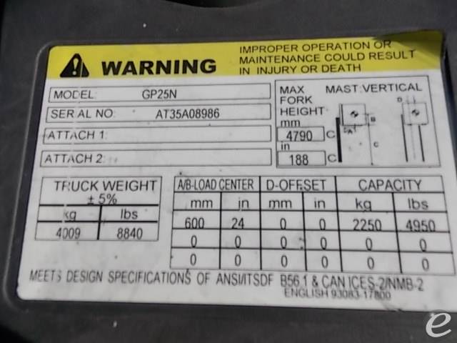 2020 Cat                                       gp25n LP Gas Forklift - 123Forklift