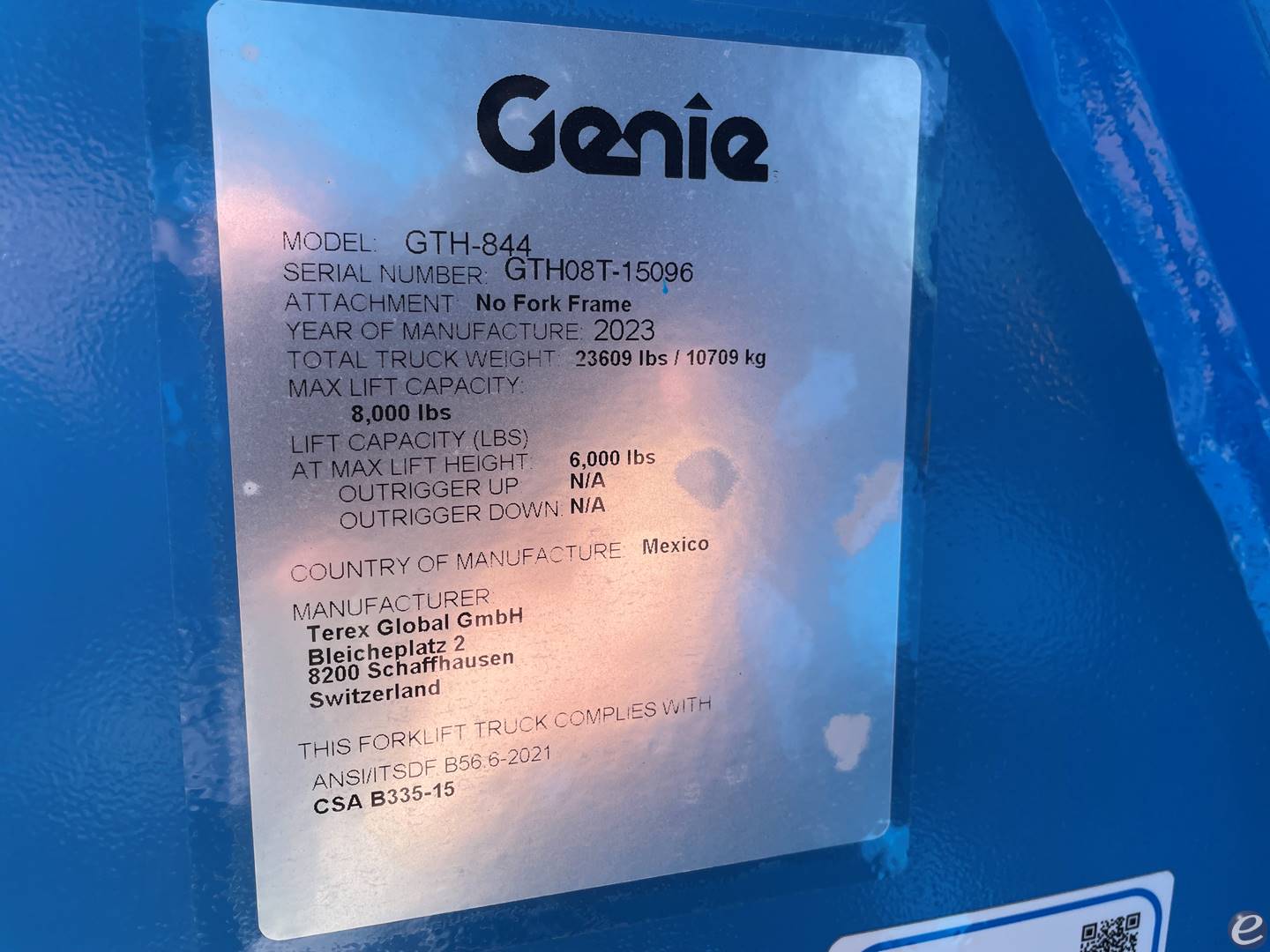 2023 Genie GTH-844