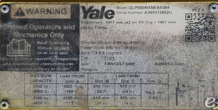 2020 Yale GLP050MX