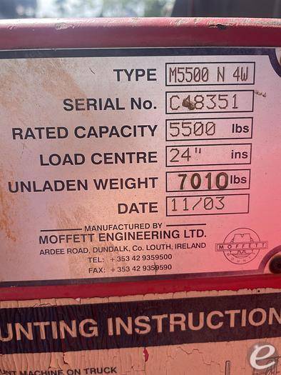 2003 Moffett M55 Diesel Forklift - 123Forklift