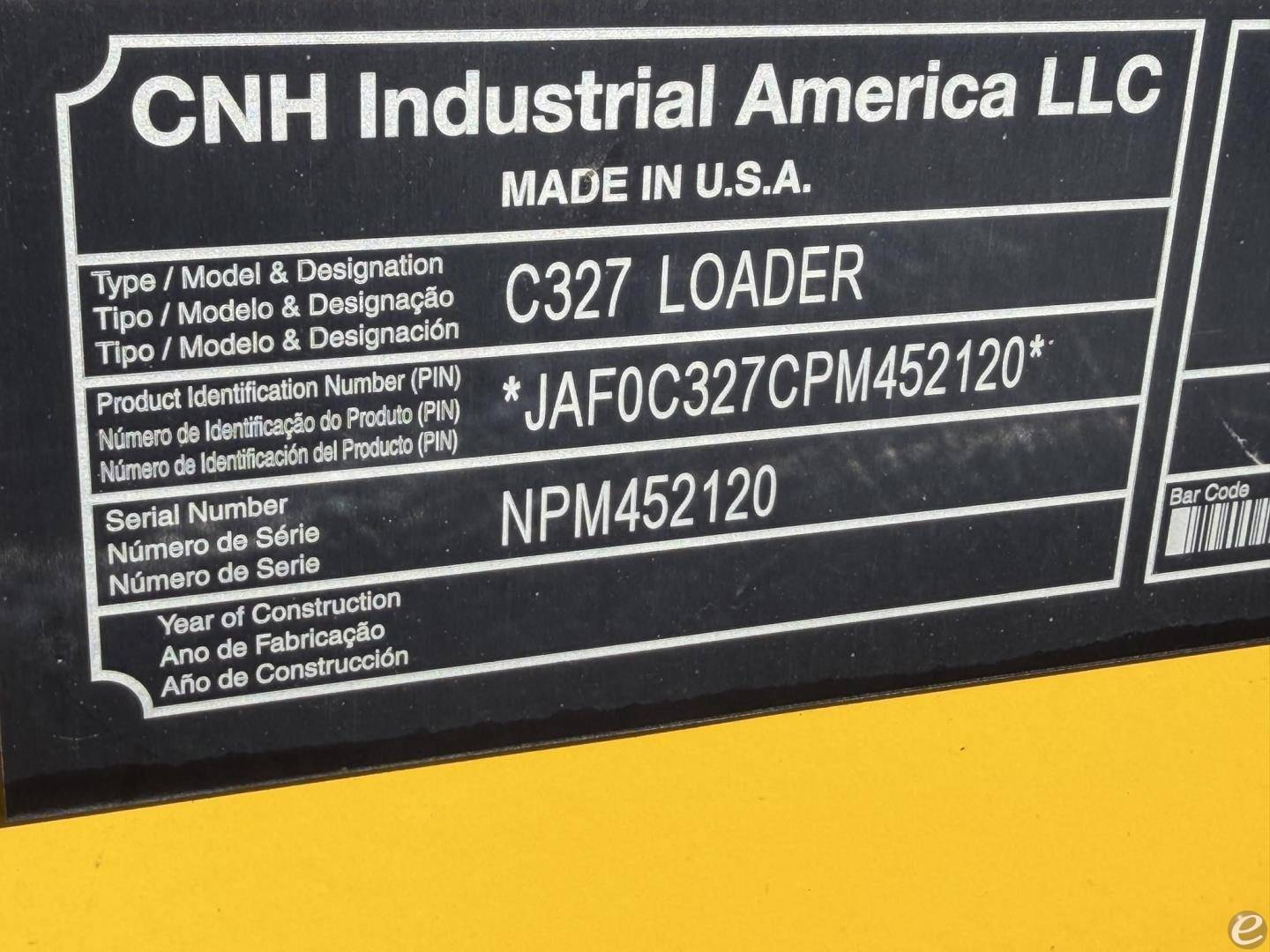 2024 New Holland C327