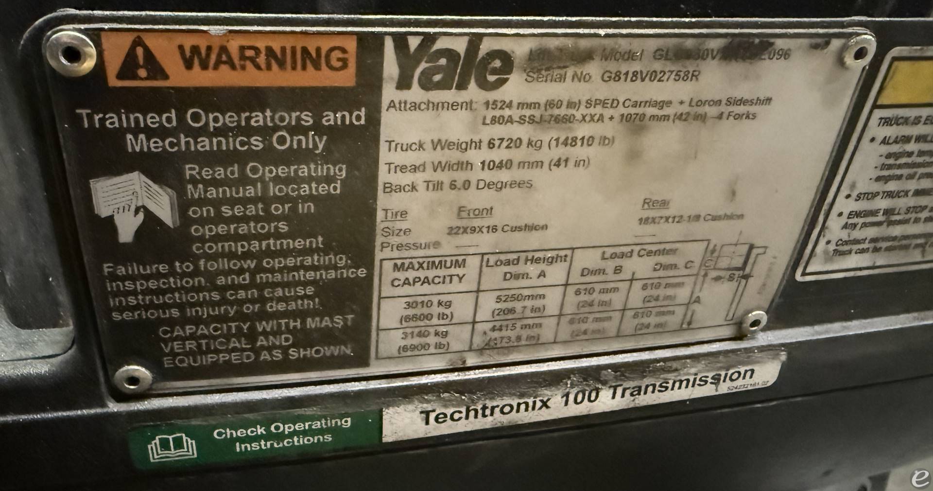 2017 Yale GLC080VX