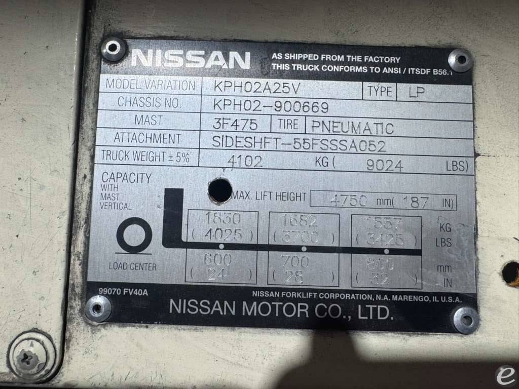1994 Nissan KPH02A25V