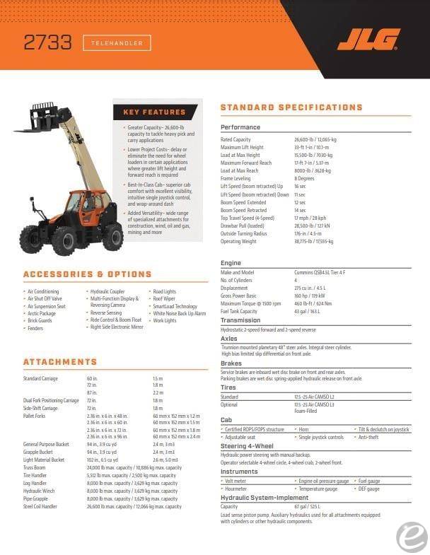 2026 JLG 2733