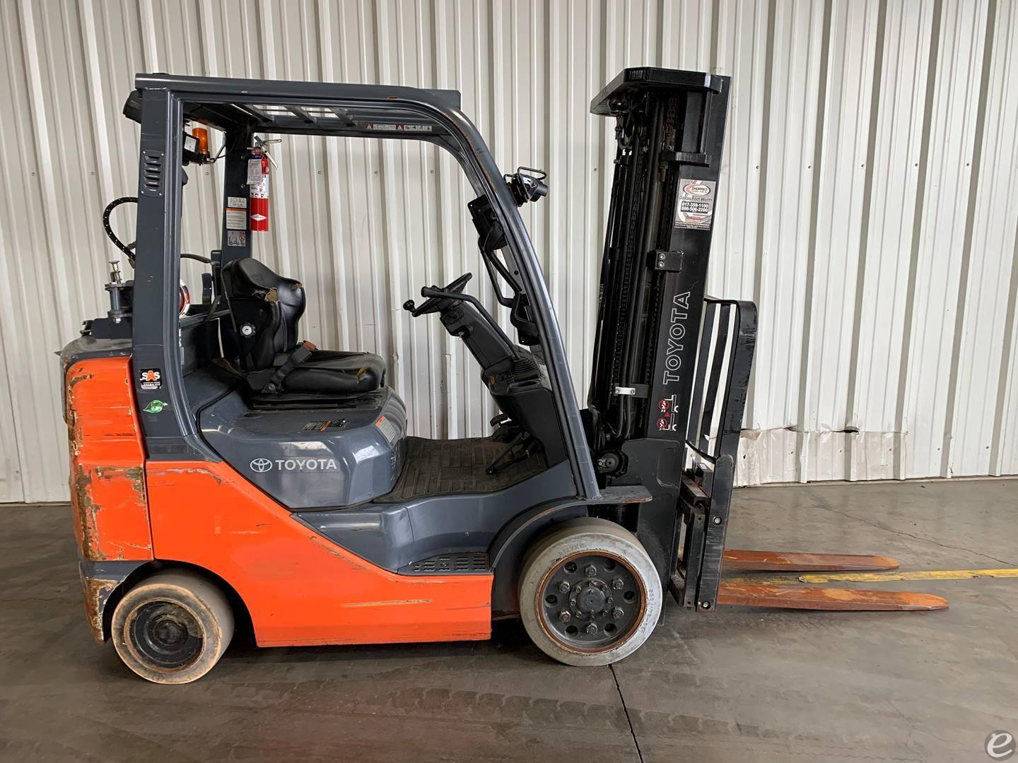 2019 Toyota 8FGCU25 LP Gas Forklift...