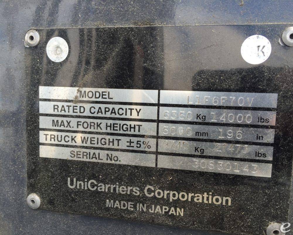 2014 Unicarriers PFD155H  (NISSAN L1F6F70V) Diesel Forklift - 123Forklift