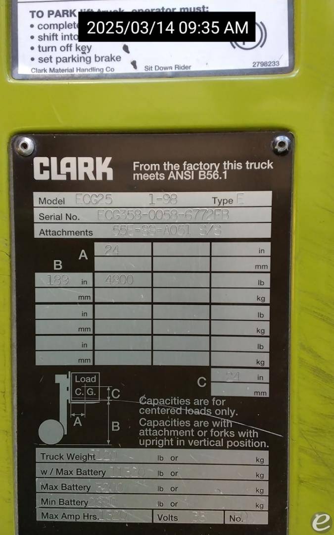 9925 Clark ECG25