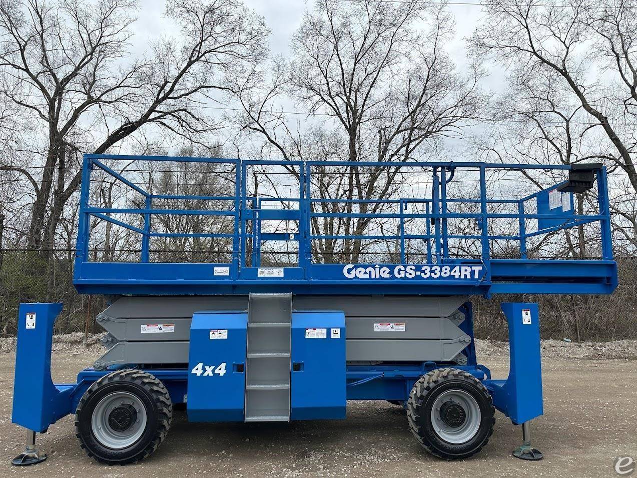 2014 Genie GS3384RT Diesel Scissor Lift - 123Forklift