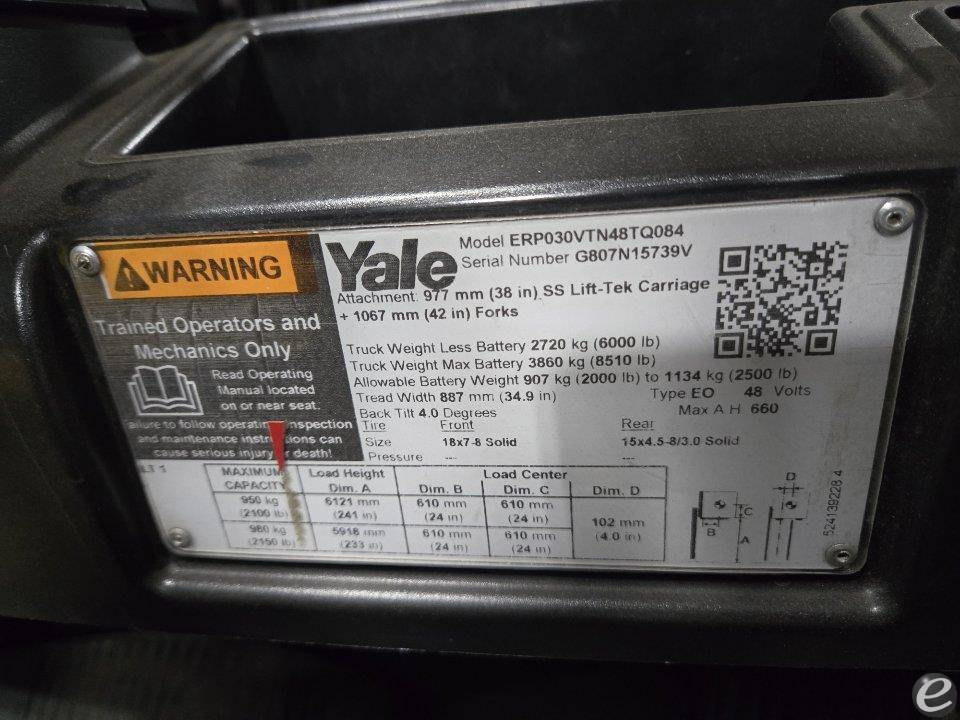 2021 Yale ERP030VT