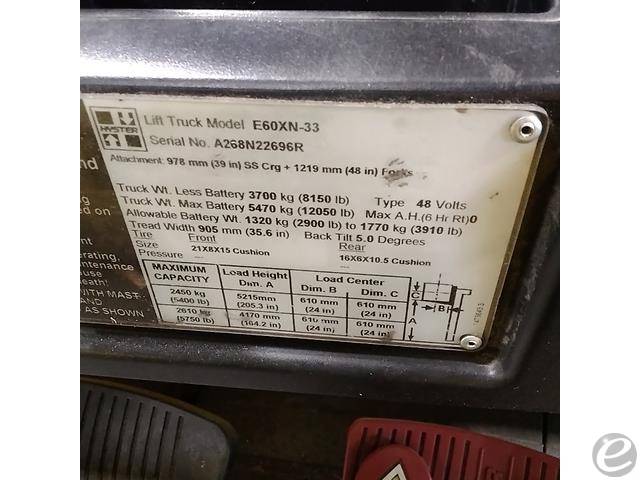 2017 Hyster E60XN