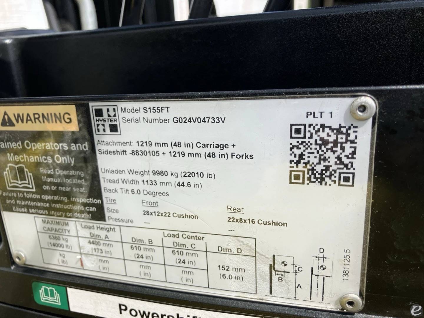 2021 Hyster S155FT