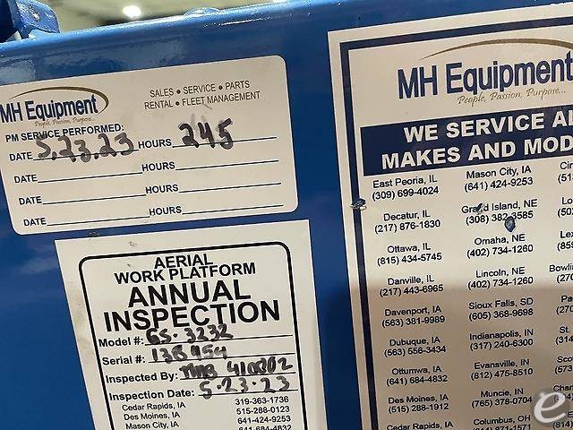 2015 Genie GS-3232 Electric Scissor Lift - 123Forklift