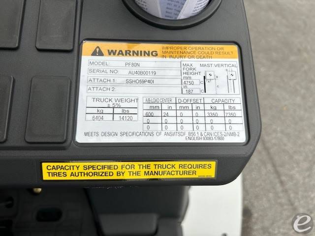 2025 Unicarriers PF80N