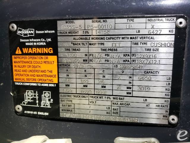 2008 Doosan GC35S-5