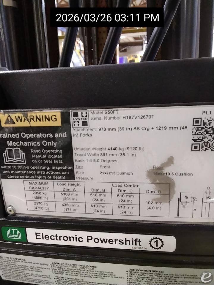 2019 Hyster S50FT