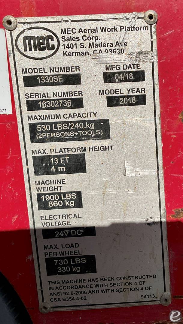 2018 MEC 1330SE