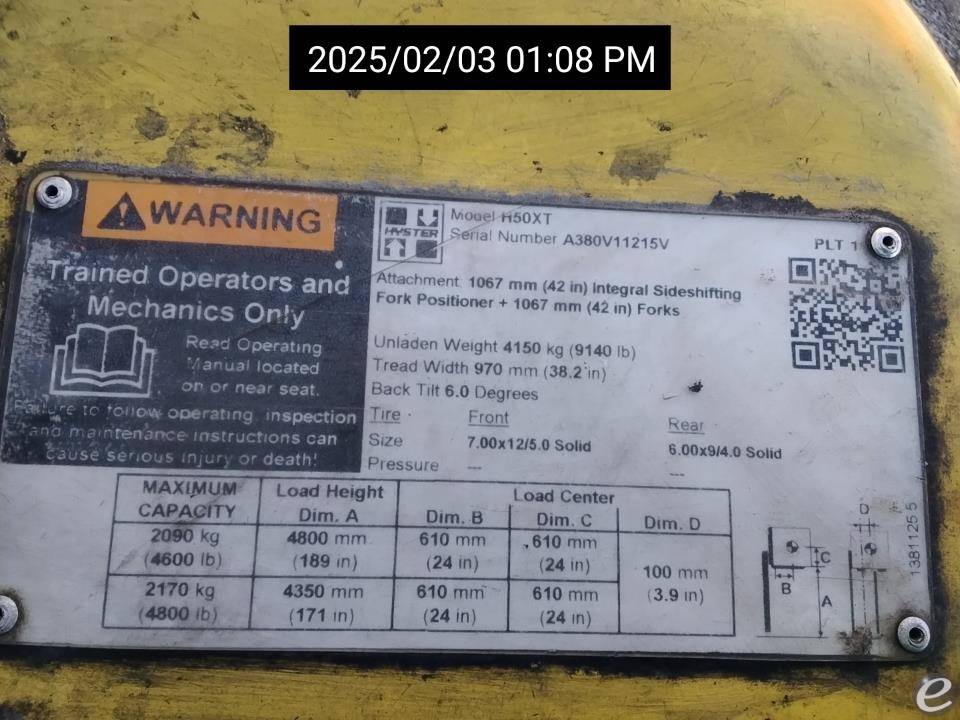 2021 Hyster H50XT