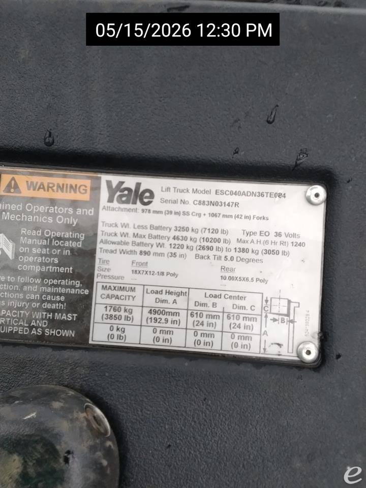 2017 Yale ESC040AD